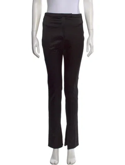 Pre-owned Alexander Wang Straight Leg Pants In Black