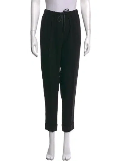 Pre-owned Alexander Wang Straight Leg Pants In Black