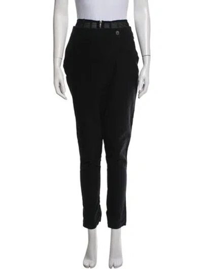 Pre-owned Alexander Wang Straight Leg Pants In Black