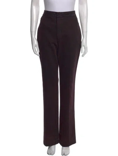 Pre-owned Alexander Wang Straight Leg Pants In Brown