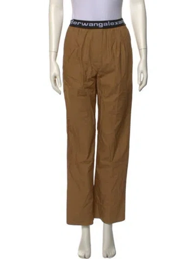 Pre-owned Alexander Wang Straight Leg Pants In Brown