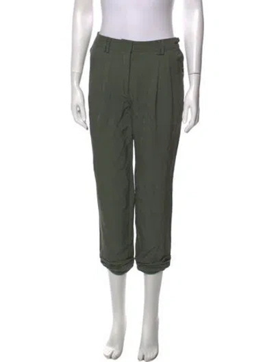 Pre-owned Alexander Wang Straight Leg Pants In Green