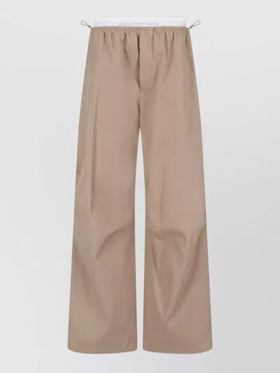 Alexander Wang Straight Leg Trousers Elastic Waistband