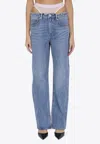 Alexander Wang Jeans With Pre-styled Thong In Blue
