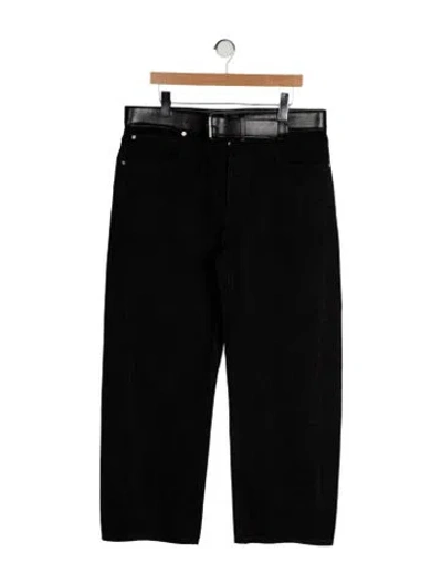 Pre-owned Alexander Wang Straight-leg Jeans In Black
