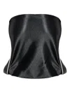 Alexander Wang Strapless Bandeau Top In Black
