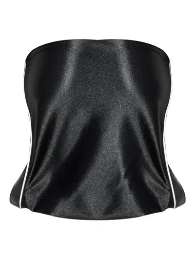 Alexander Wang Strapless Bandeau Top In Black