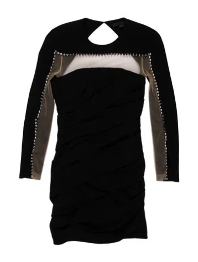 Pre-owned Alexander Wang Strapless Mini Dress In Black