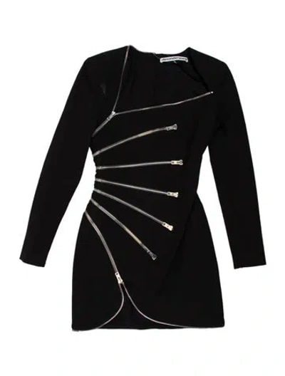 Pre-owned Alexander Wang Strapless Mini Dress In Black