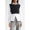 Alexander Wang Knit Vest Shirt In Multi