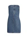 Alexander Wang Stretch Denim Tube Dress Deep Blue In Blue