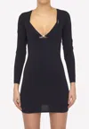 Alexander Wang Stretch Fabric Dress In Black