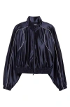 Alexander Wang Deconstructed Jacket In Navy Grey