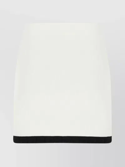 Alexander Wang Stretch Viscose Blend Mini Skirt In White