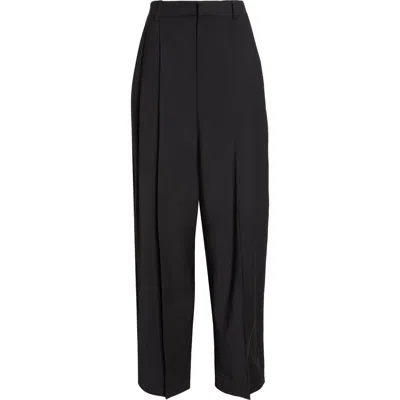 Alexander Wang Stretch Wool Blend Tailored Pants In Black