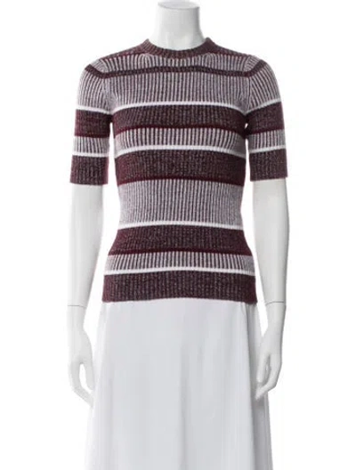 Pre-owned Alexander Wang Striped Crew Neck Sweater In Blue