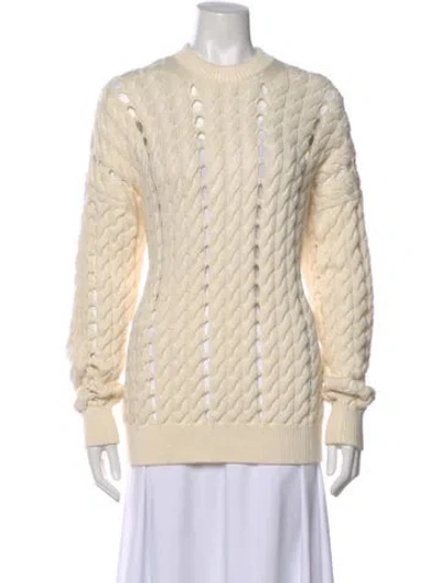 Pre-owned Alexander Wang Striped Crew Neck Sweater In Neutral