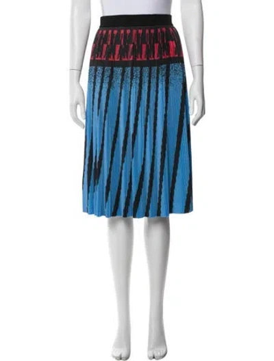 Pre-owned Alexander Wang Striped Knee-length Skirt In Blue