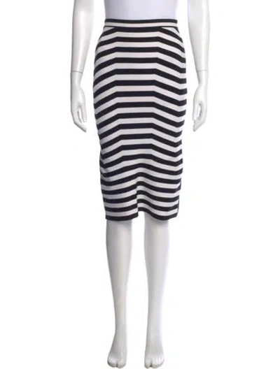 Pre-owned Alexander Wang Striped Knee-length Skirt In Multi