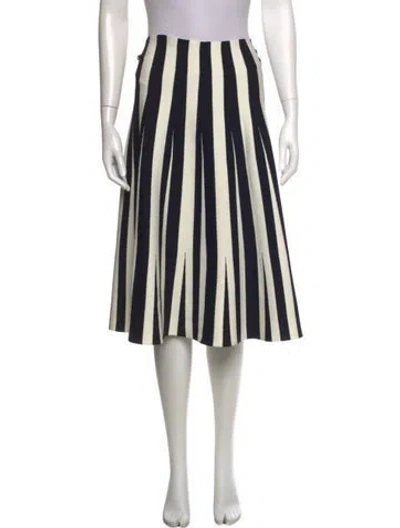Pre-owned Alexander Wang Striped Knee-length Skirt In Neutral