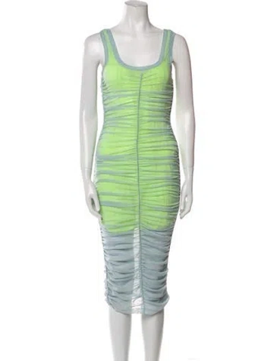 Pre-owned Alexander Wang Striped Midi Length Dress In Multi