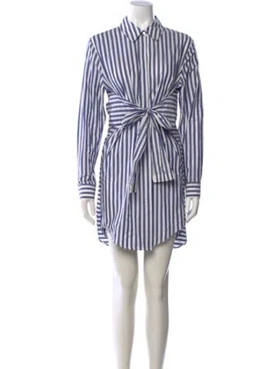Pre-owned Alexander Wang Striped Mini Dress In Multi