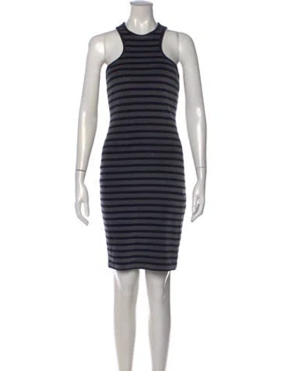 Pre-owned Alexander Wang Striped Mini Dress In Multi