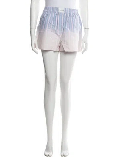 Pre-owned Alexander Wang Striped Mini Shorts In Multi