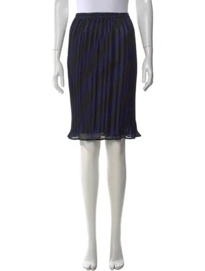 Pre-owned Alexander Wang Striped Mini Skirt In Blue