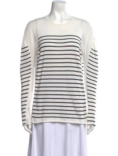 Pre-owned Alexander Wang Striped Scoop Neck Sweater In Multi