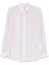 Alexander Wang Striped Shirt In Purple