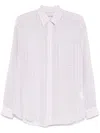 Alexander Wang Striped Shirt In Purple