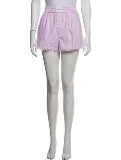 Pre-owned Alexander Wang Striped Shorts In Pink