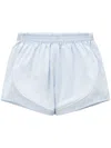 Alexander Wang Striped Shorts With Embroidery
