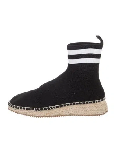 Pre-owned Alexander Wang Striped Sock Boots In Multicolor