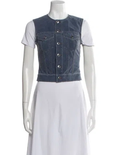 Pre-owned Alexander Wang Striped Vest In Blue