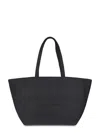 Alexander Wang Structured Black Tote Bag With Subtle Embossed Logo In Black