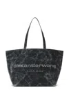 Alexander Wang Structured Black Tote With Minimalist Design In Black