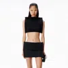 Alexander Wang Structured Frame Crop Top In Multi