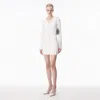 Alexander Wang Structured Frame Skirt In White