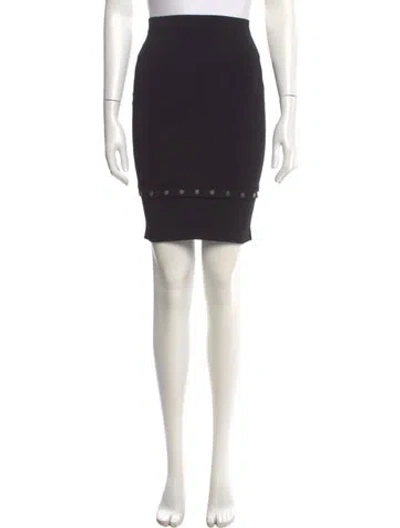 Pre-owned Alexander Wang Studded Accents Knee-length Skirt In Black