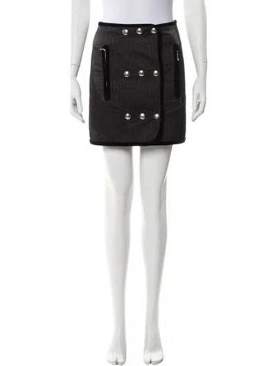 Pre-owned Alexander Wang Studded Accents Mini Skirt In Black
