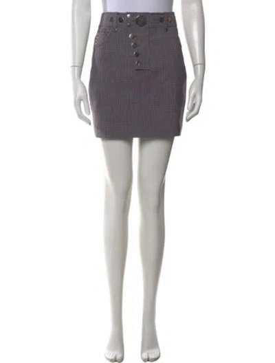 Pre-owned Alexander Wang Studded Accents Mini Skirt In Multi