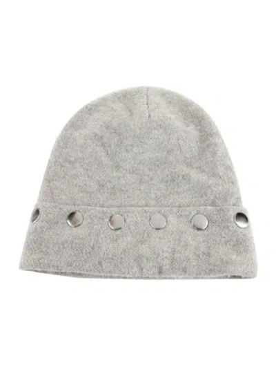 Pre-owned Alexander Wang Studded Hat In Grey