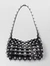 Alexander Wang Omens Rex Medium Studded Leather Shoulder Bag Black