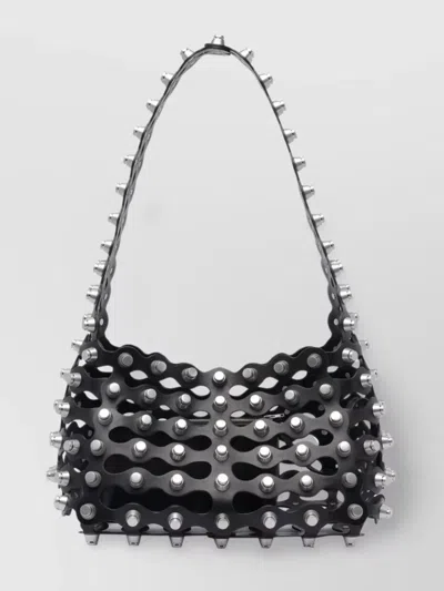 ALEXANDER WANG STUDDED STRAP SHOULDER BAG