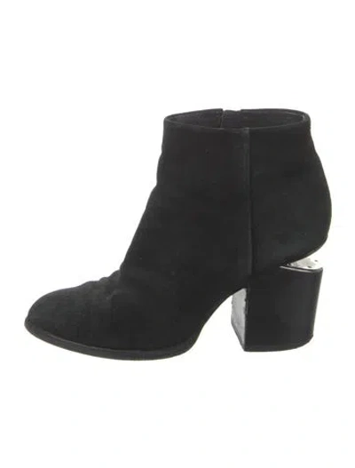 Pre-owned Alexander Wang Suede Boots In Black