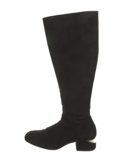 Pre-owned Alexander Wang Suede Boots In Black