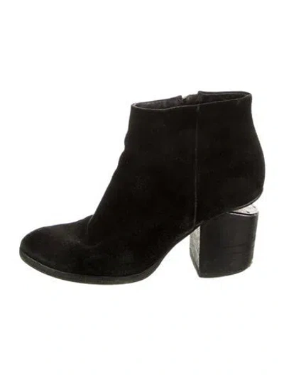 Pre-owned Alexander Wang Suede Boots In Black