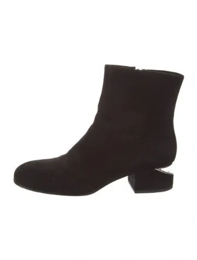 Pre-owned Alexander Wang Suede Boots In Black